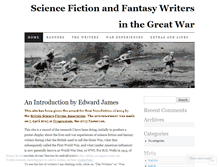 Tablet Screenshot of fantastic-writers-and-the-great-war.com